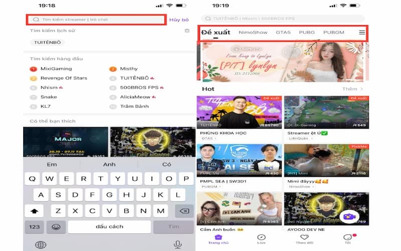 Dễ dàng tìm kiếm các video Stream