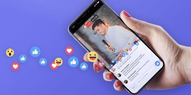 Đứng đầu trong top 6 app livestream hot chính là Facebook Live