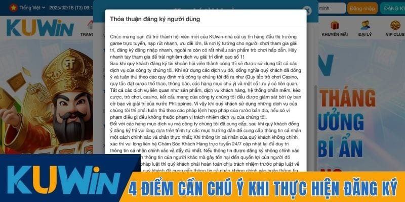 4 điểm cần chú ý khi thực hiện đăng ký hội viên tại Kuwin