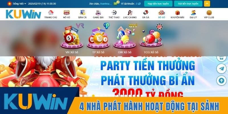 4 nhà phát hành đang hoạt động tại sảnh