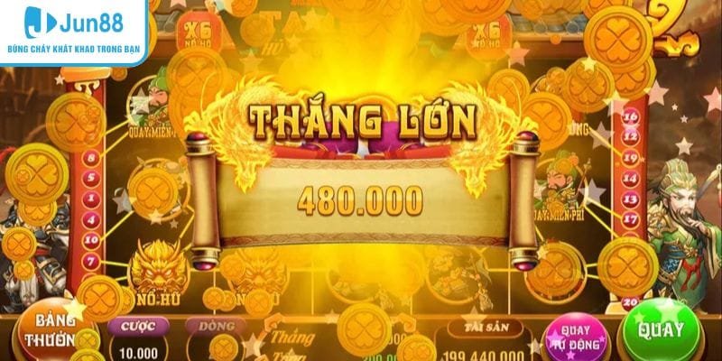 Nhận phần thưởng lớn từ game nổ hũ Jun88