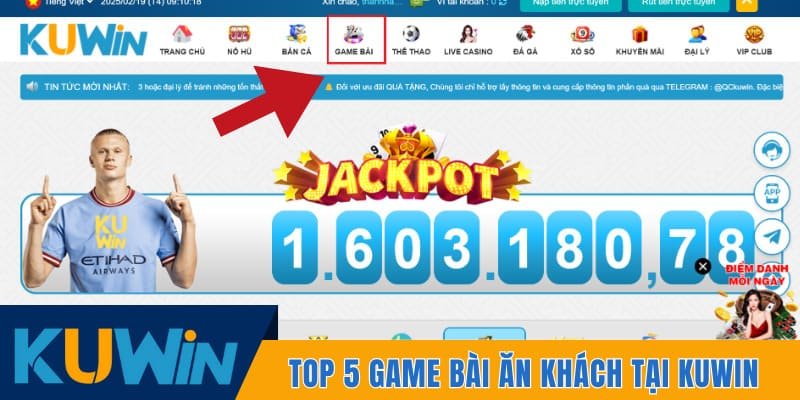 game bài ăn khách nhất tại Kuwin