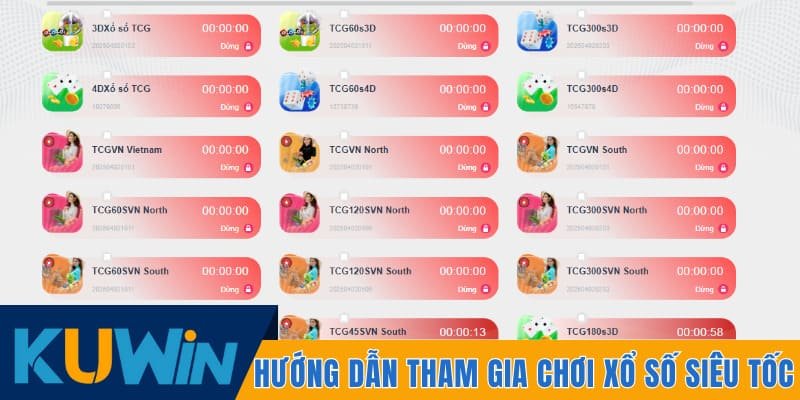 Hướng dẫn tham gia chơi xổ số siêu tốc